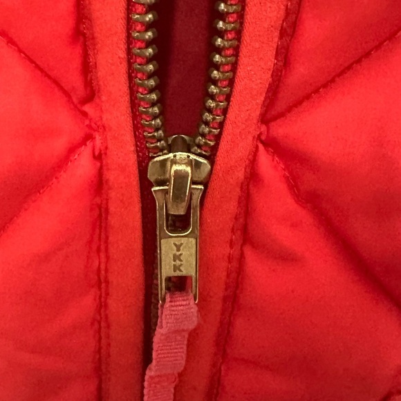 089 J.Crew | UK Quilted Puffer Vest | Red Salmon Lightweight Down (Size XS) - Picture 6 of 11